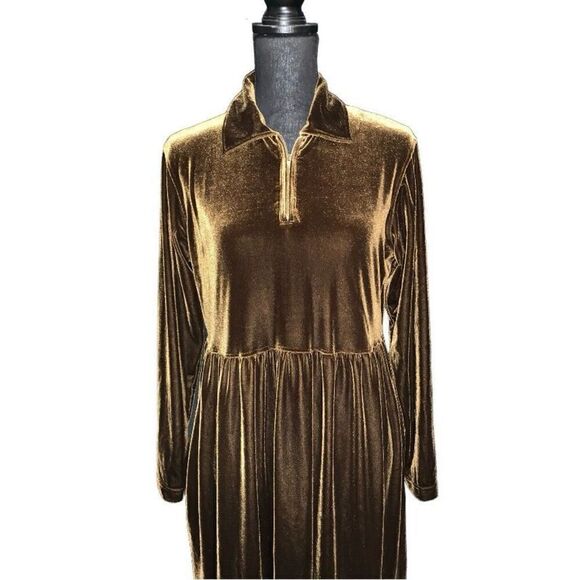 Jones New York Velvet Midi Dress - Picture 2 of 5